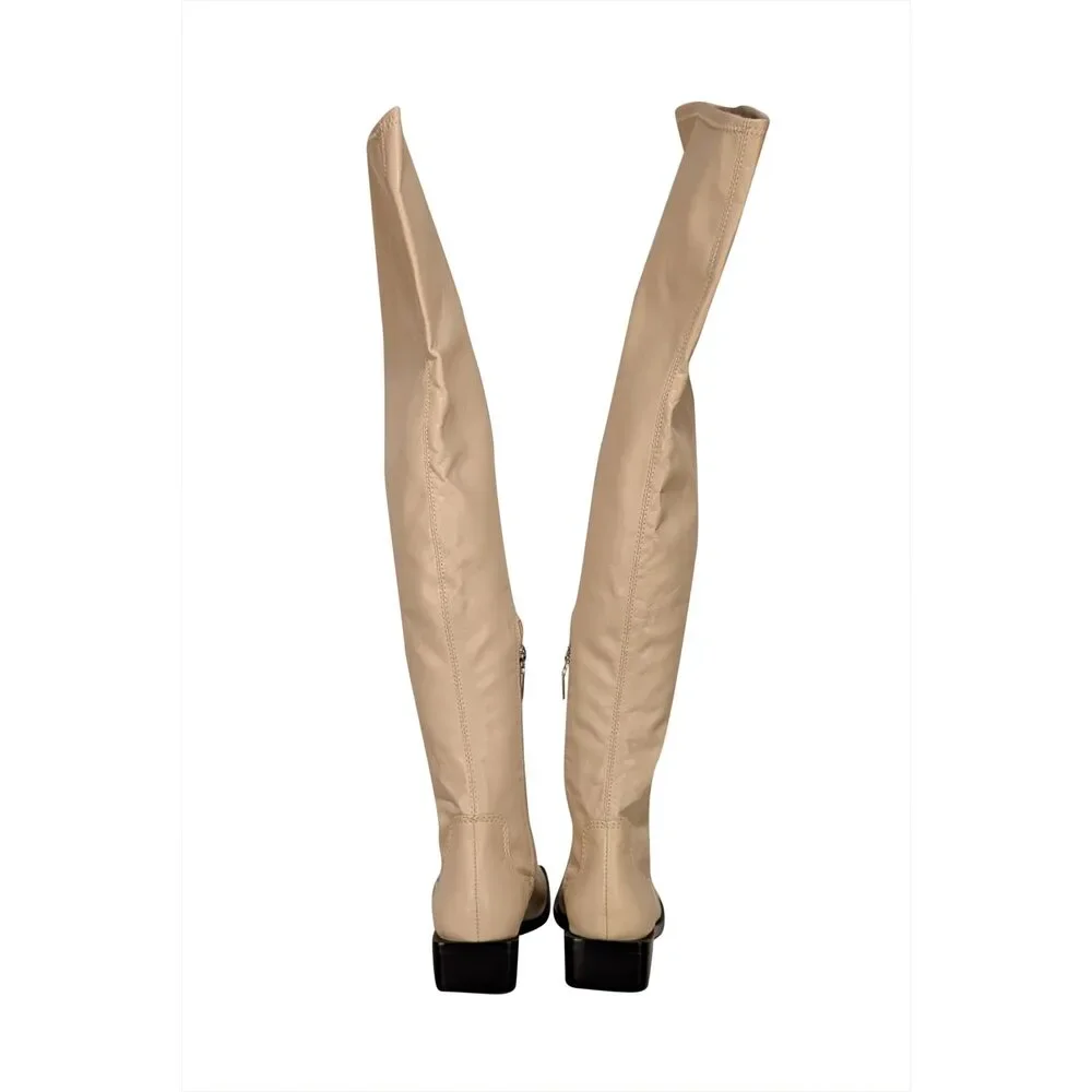 Schutz - Cream Napa Leather Tall Boots Sz 8.5